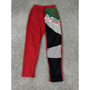 Black Pyramid Pants Mens Small Multicolor Colorblock Zip Joggers Sweatpants